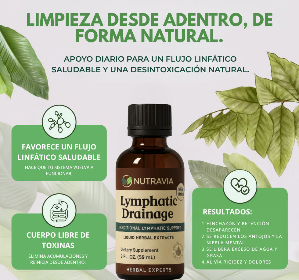 Gotas Nutravia - Drena la hinchazón de forma natural